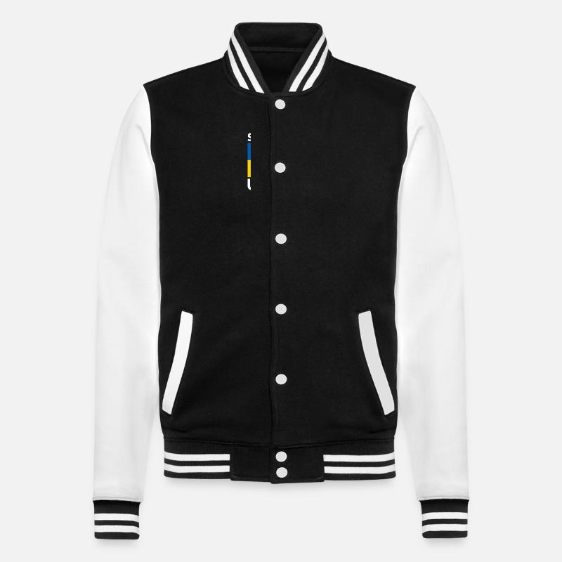 Stand with ukraine - College-Sweatjacke - Schwarz/Weiß