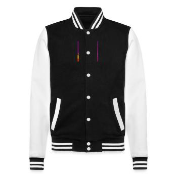 Oil Painting Style Cat Portrait Design for - College Sweat Jacket - black/white - Front - Nik (191cm) & Marisol (170cm)