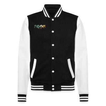 2005 limited edition - College Sweat Jacket - black/white - Front - Nik (191cm) & Marisol (170cm)
