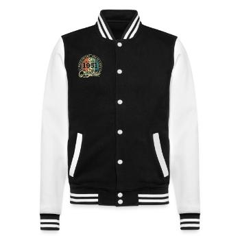 1951 Vintage Birthday Retro Shirt - Veste Teddy - noir/blanc - Devant - Nik (191cm) & Marisol (170cm)