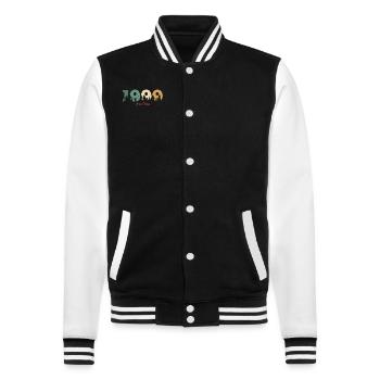 Vintage Natur Geburtstagsgeschenk 1999 - College-Sweatjacke - Schwarz/Weiß - Vorne - Nik (191cm) & Marisol (170cm)