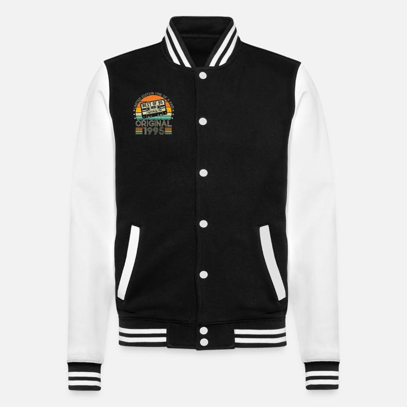 1995 29e anniversaire - Veste Teddy - noir/blanc