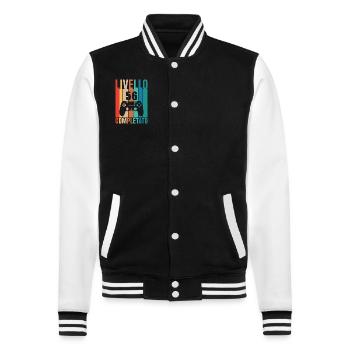 Niveau 56 - Veste Teddy - noir/blanc - Devant - Nik (191cm) & Marisol (170cm)