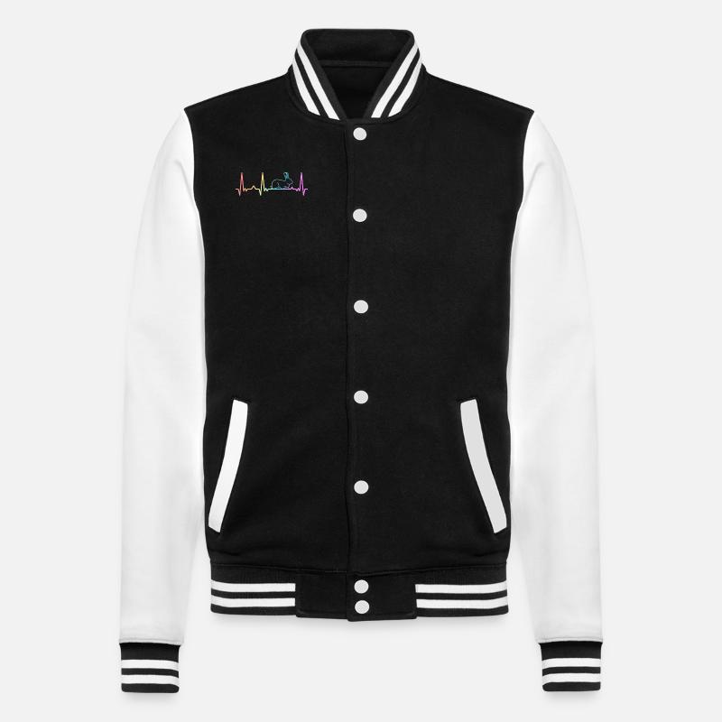 Rabbit Rabbit Rabbit Pet - College Sweat Jacket - black/white