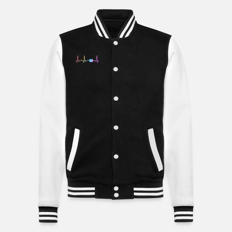 Brick Builder Master Builder Klemmbaustein - College-Sweatjacke - Schwarz/Weiß