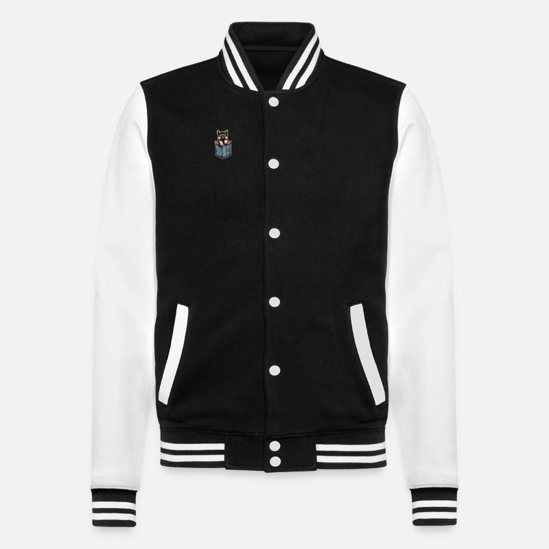 Berger Allemand Malinois - Veste Teddy - noir/blanc