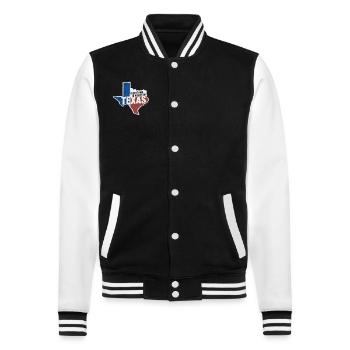 Texas State Texans Texas - College Sweat Jacket - black/white - Front - Nik (191cm) & Marisol (170cm)