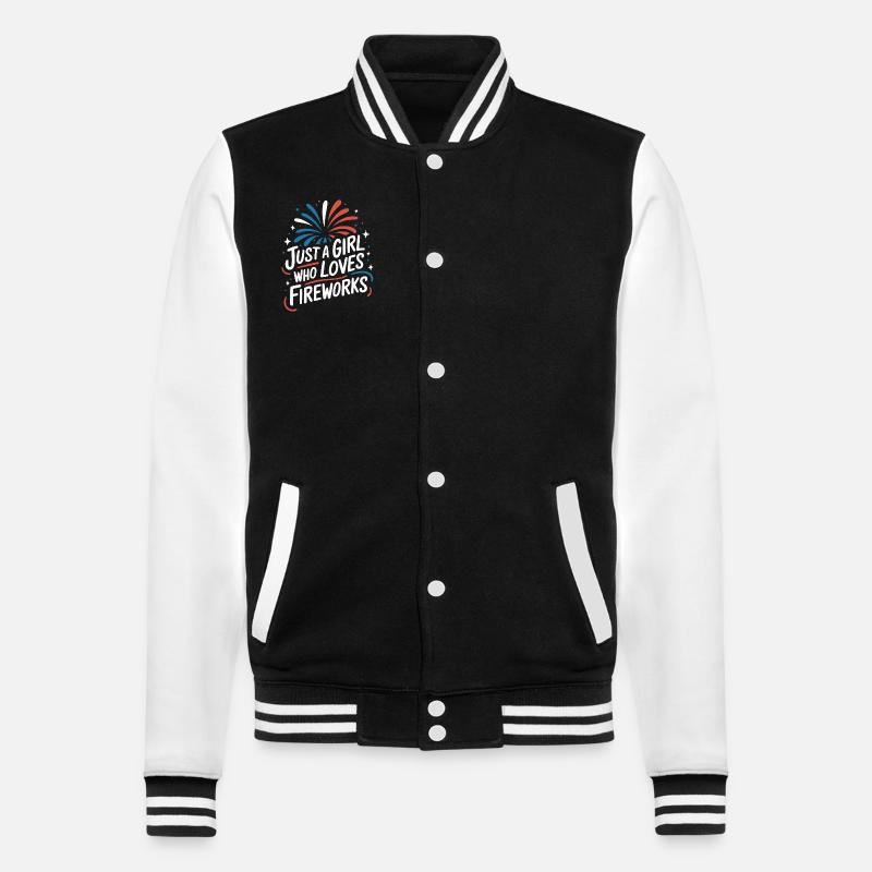 Pyrotechnics Fireworks Pyrotechnics - College Sweat Jacket - black/white