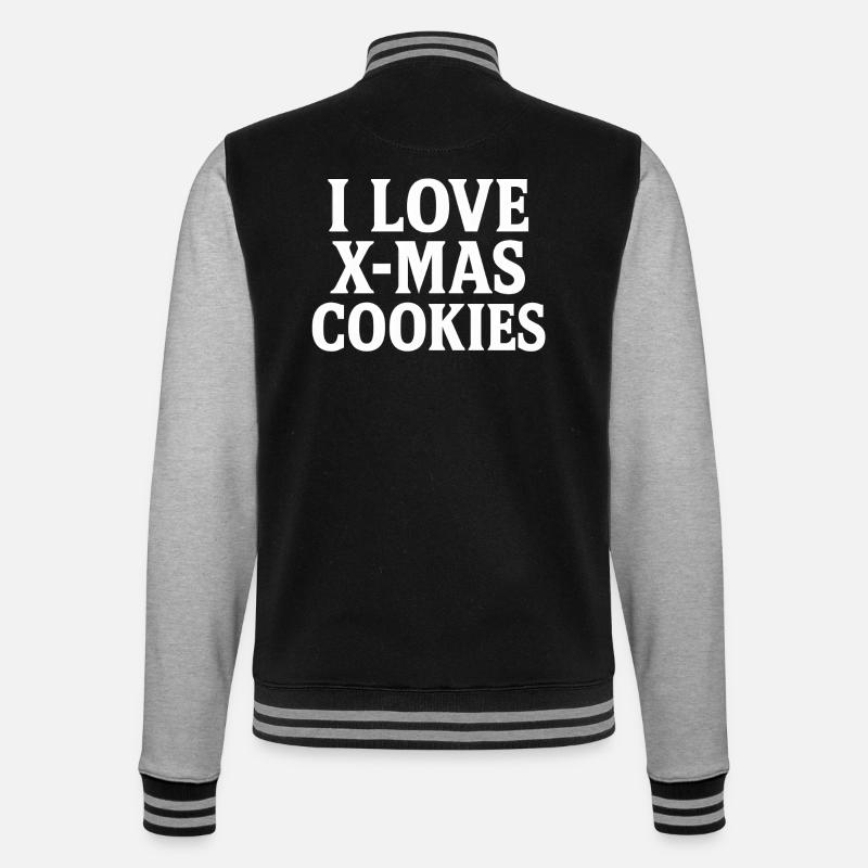 J’adore les biscuits de Noël - Veste Teddy - noir/gris chiné