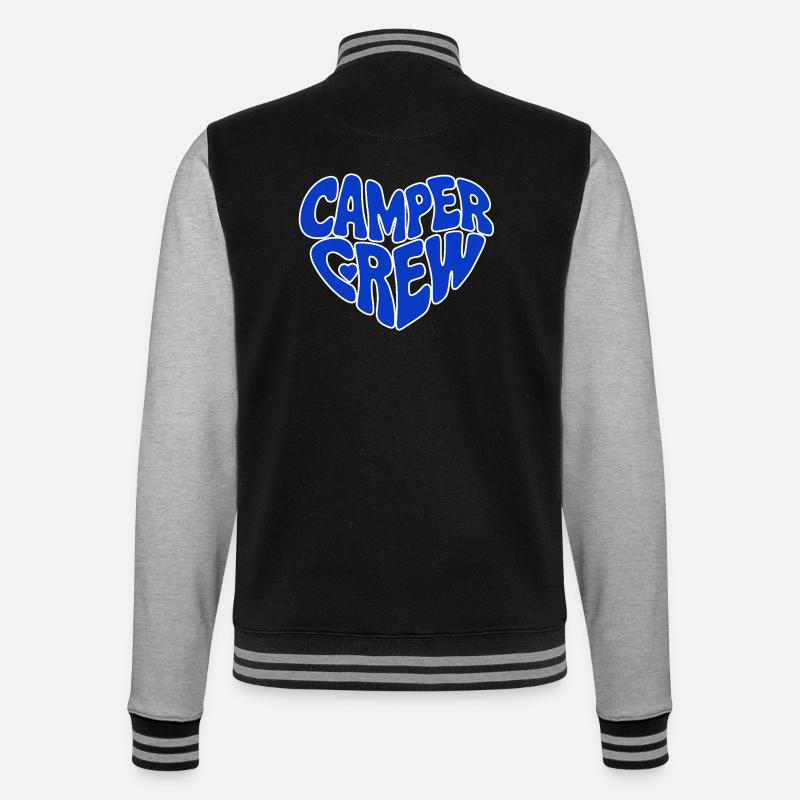Équipe camping-campeur - Veste Teddy - noir/gris chiné