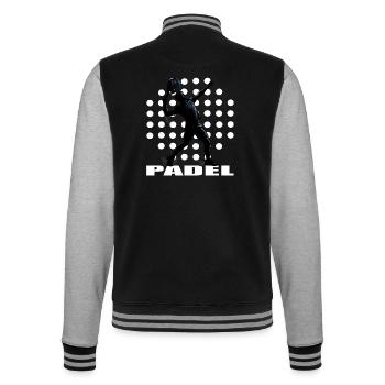 Padel - College-Sweatjacke - Schwarz/Grau meliert - Hinten - Marisol (170cm)