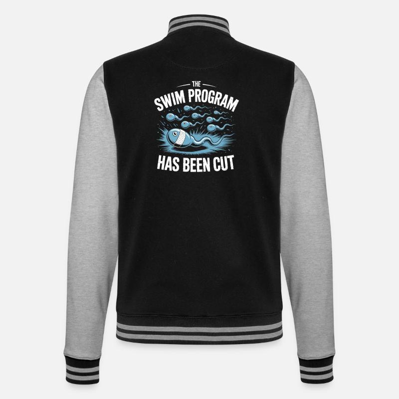 Schwimmprogramm wurde beendet - College-Sweatjacke - Schwarz/Grau meliert
