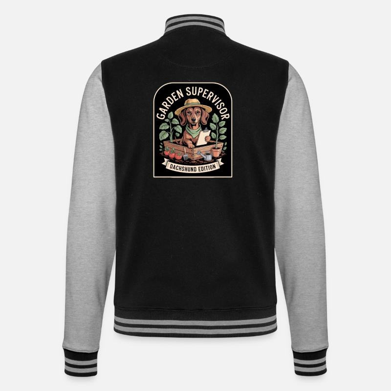 Teckel Jardinier - Veste Teddy - noir/gris chiné