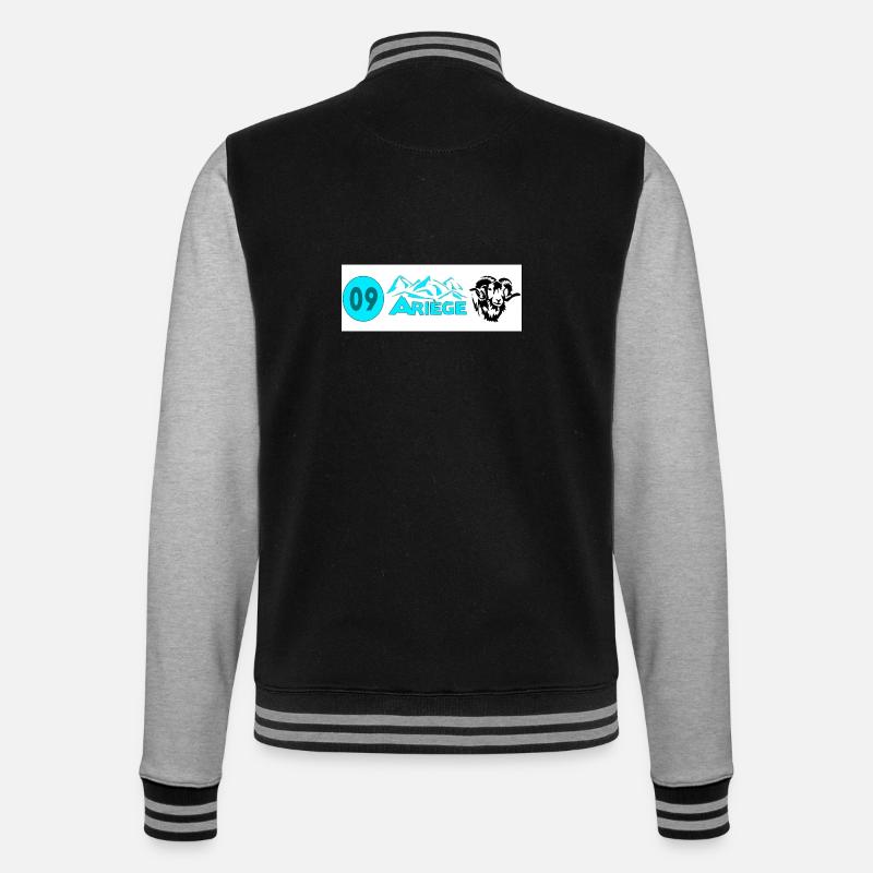 Ariège - College-Sweatjacke - Schwarz/Grau meliert