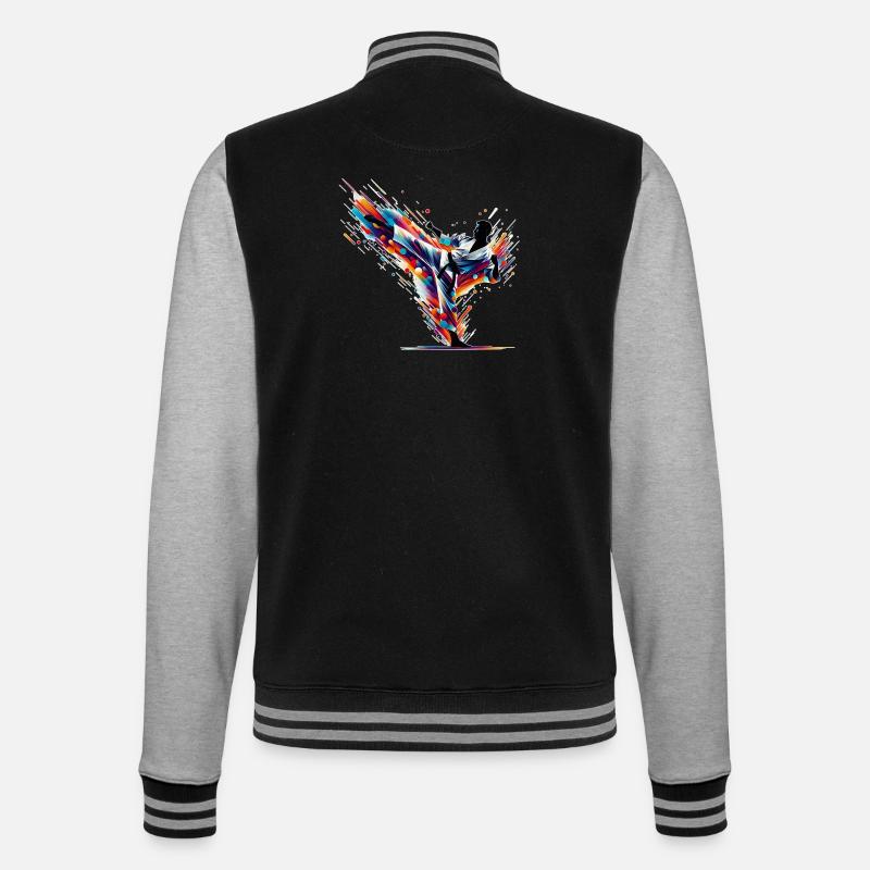 Explosion de karaté - Veste Teddy - noir/gris chiné