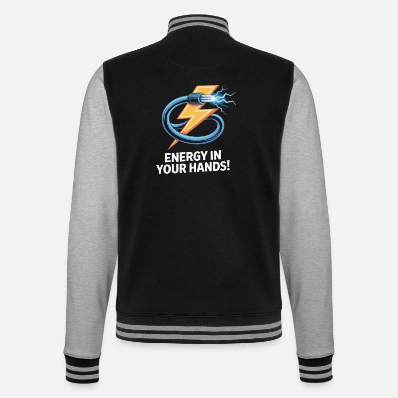 Conception de l'éclairage électrique - Veste Teddy - noir/gris chiné