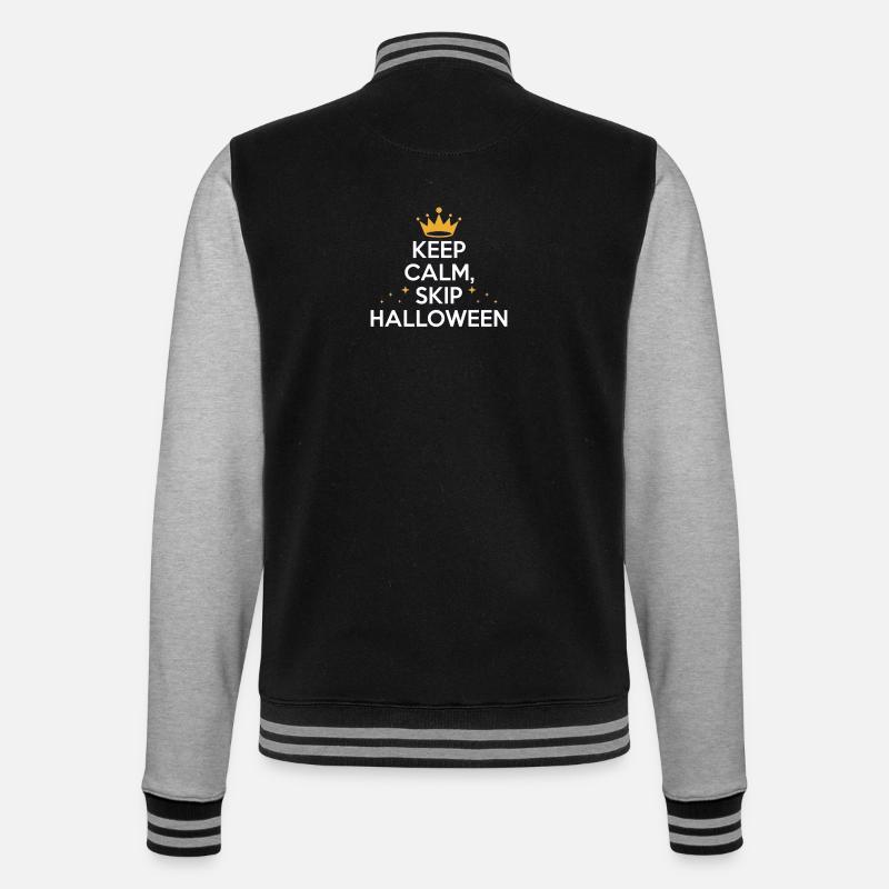 KEEP CALM & SKIP HALLOWEEN - Veste Teddy - noir/gris chiné