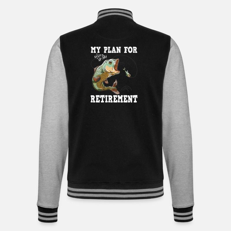 My plan for retirement - College Sweat Jacket - black/heather grey