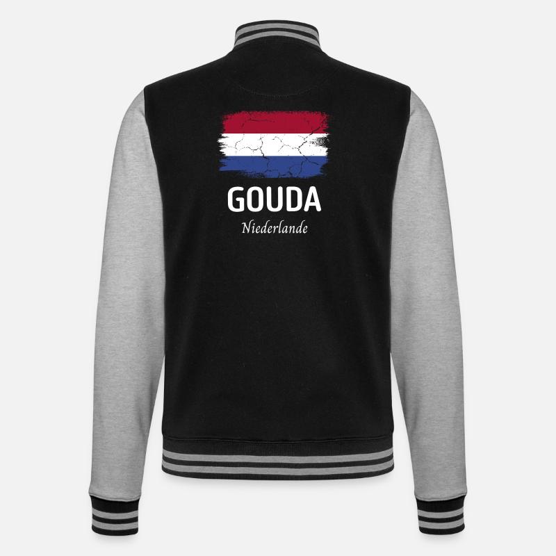 Gouda - Veste Teddy - noir/gris chiné