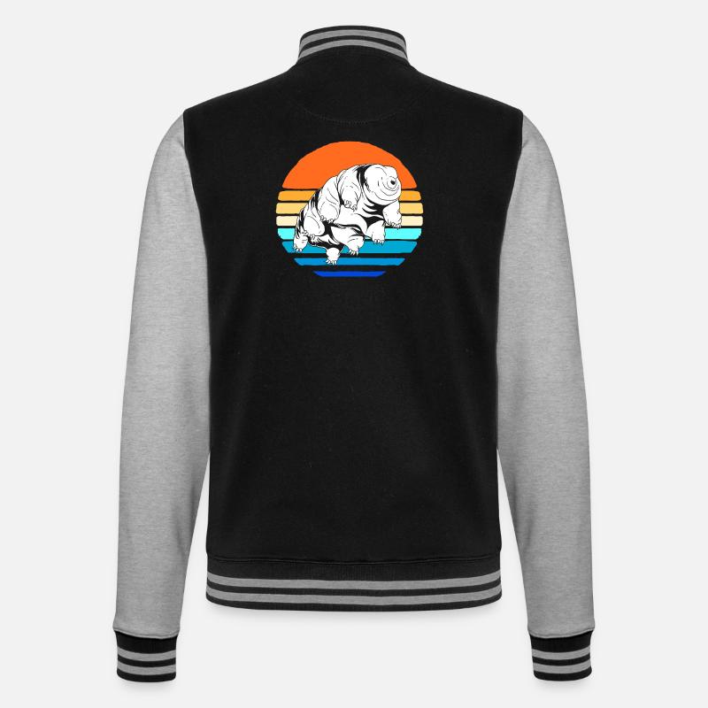 Tardigrade Tardigrades Bärtierchen Wasserbär - College-Sweatjacke - Schwarz/Grau meliert