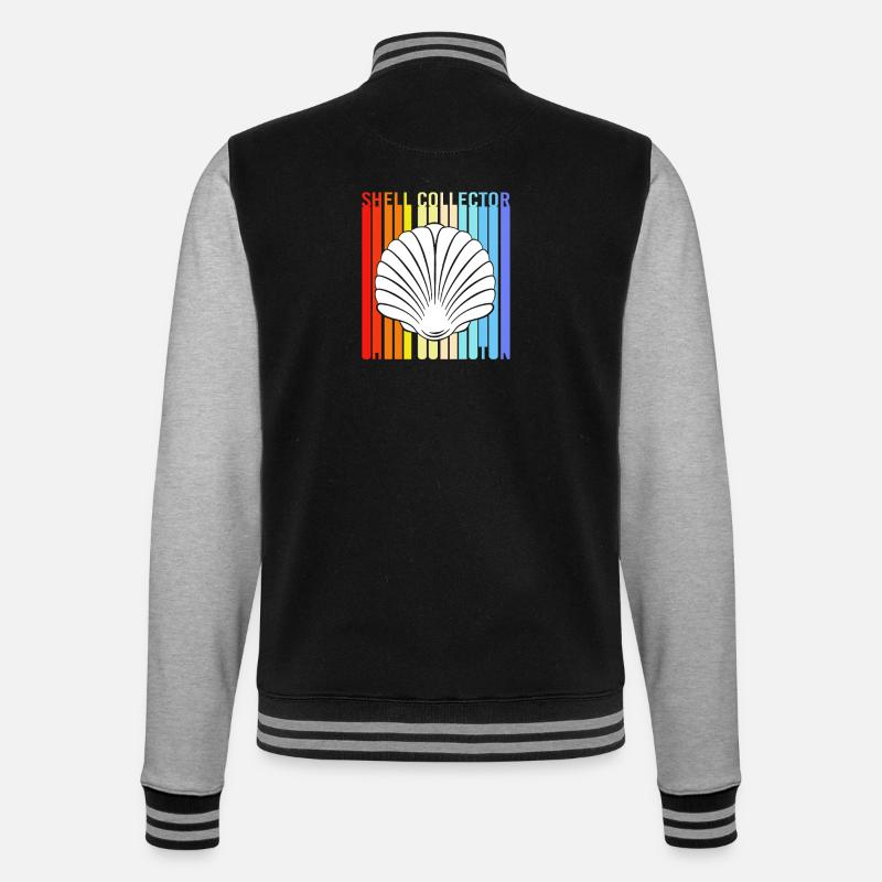 Shell Shell Collector - College Sweat Jacket - black/heather grey