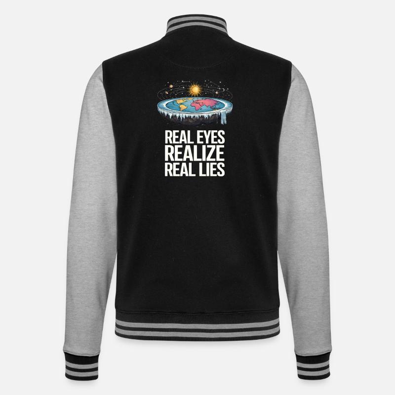 True eyes recognize true lies - College Sweat Jacket - black/heather grey
