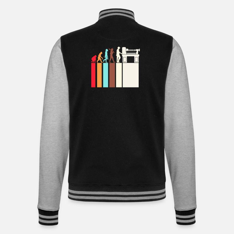 Locksmith Mechanic CNC Mechanical Engineering - College Sweat Jacket - black/heather grey