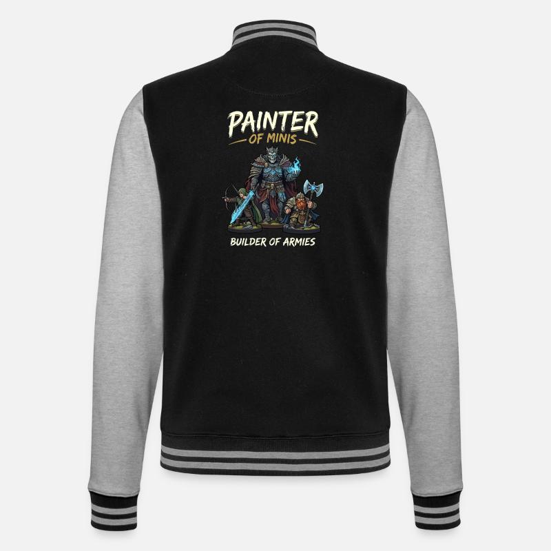 Painter of Minis Army Builder - College Sweat Jacket - black/heather grey