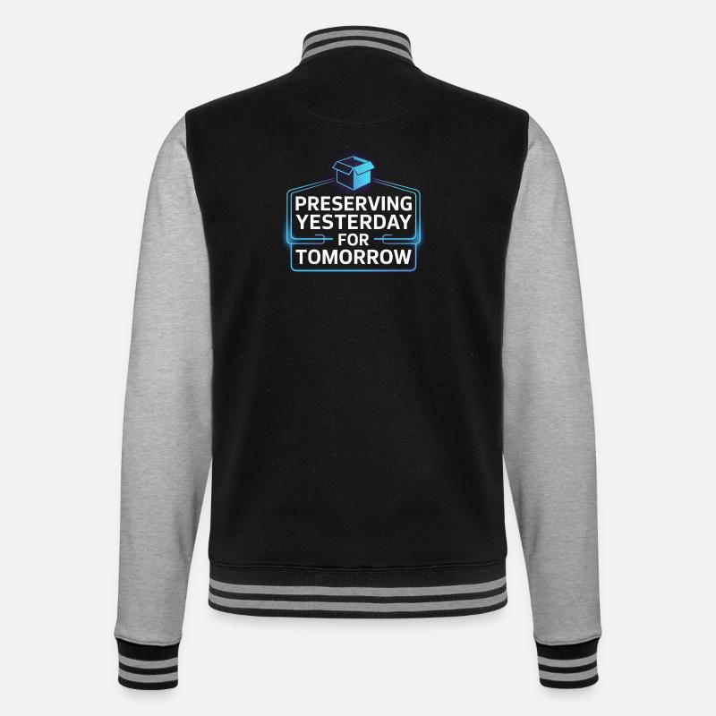 Nostalgie néon : préserver hier - Veste Teddy - noir/gris chiné