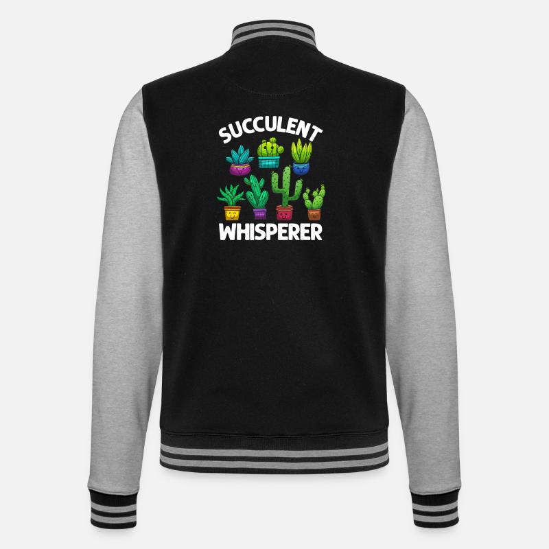 Chuchoteur de succulentes - Veste Teddy - noir/gris chiné