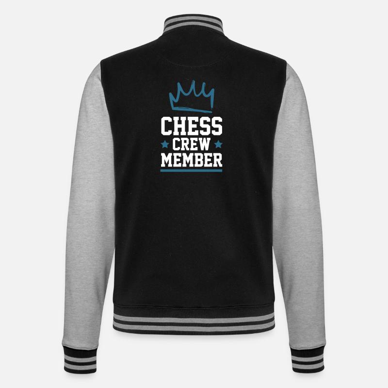 Chess Crew - College Sweat Jacket - black/heather grey