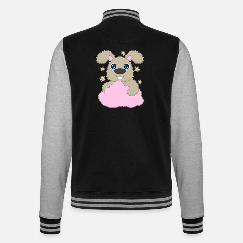 Nuages de lapin - Veste Teddy - noir/gris chiné