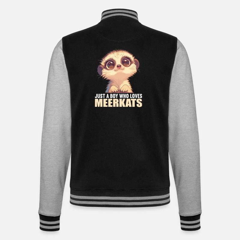 Suricate Erdmännchen - Veste Teddy - noir/gris chiné