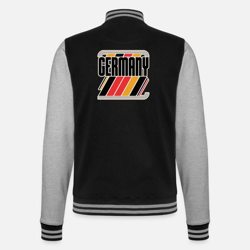 Germany - College Sweat Jacket - black/heather grey