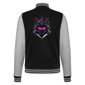 Neon Samurai Helmet - College Sweat Jacket - black/heather grey - Back - Marisol (170cm)