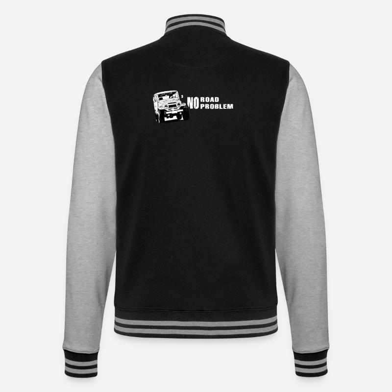 Landcruiser BJ40 No Road No Problem - Veste Teddy - noir/gris chiné