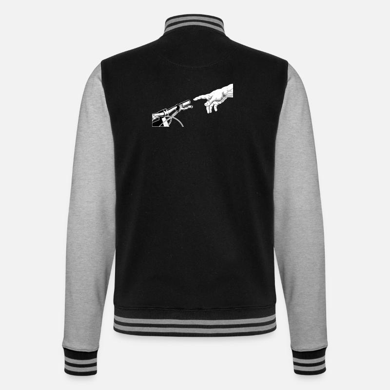 Divine Touch Bicycle Art Design - Veste Teddy - noir/gris chiné