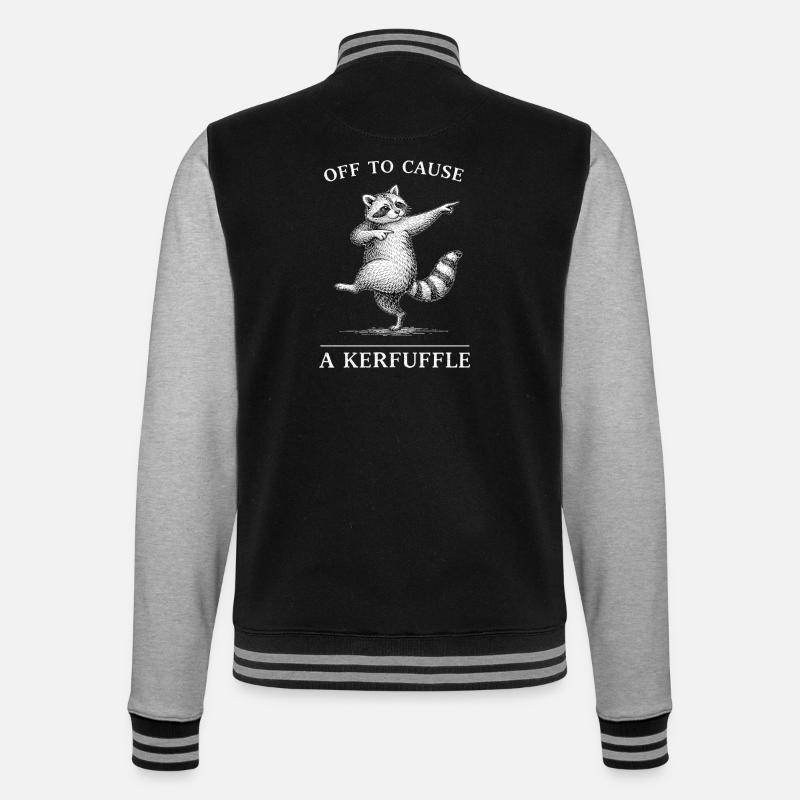 Danse du raton laveur - Veste Teddy - noir/gris chiné