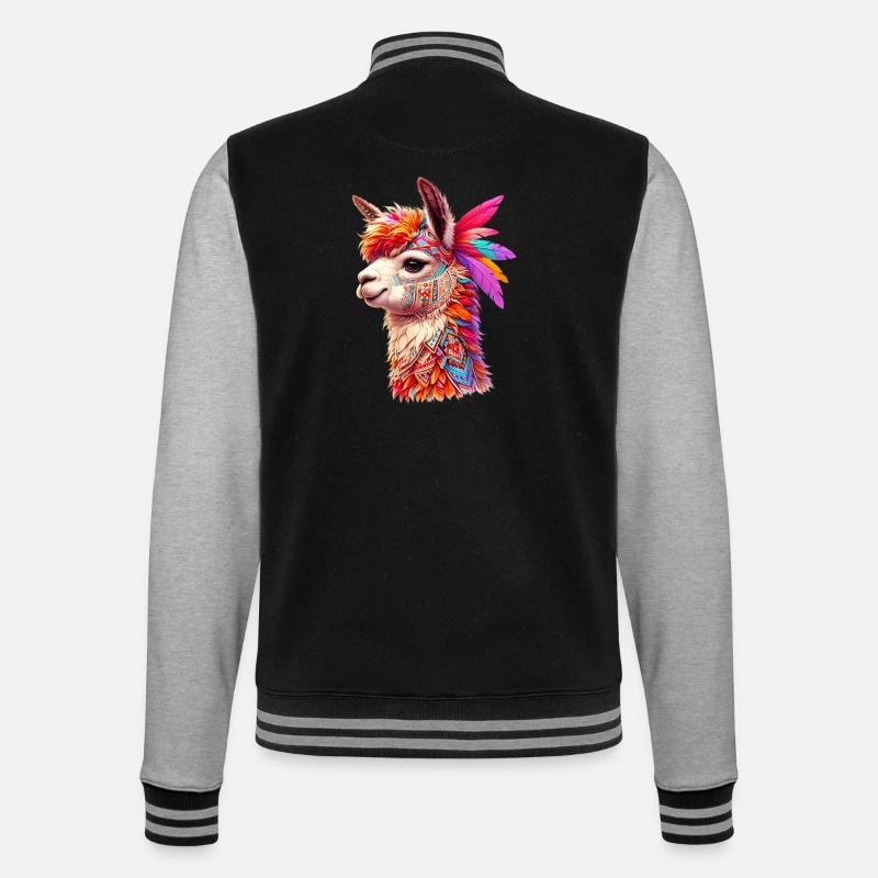 Alpaca - College Sweat Jacket - black/heather grey