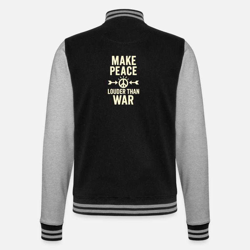 Freedom Statement - College-Sweatjacke - Schwarz/Grau meliert