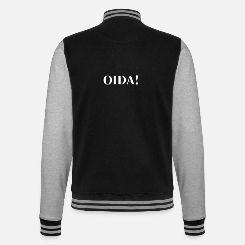 OIDA ! Énoncé de contraste - Veste Teddy - noir/gris chiné