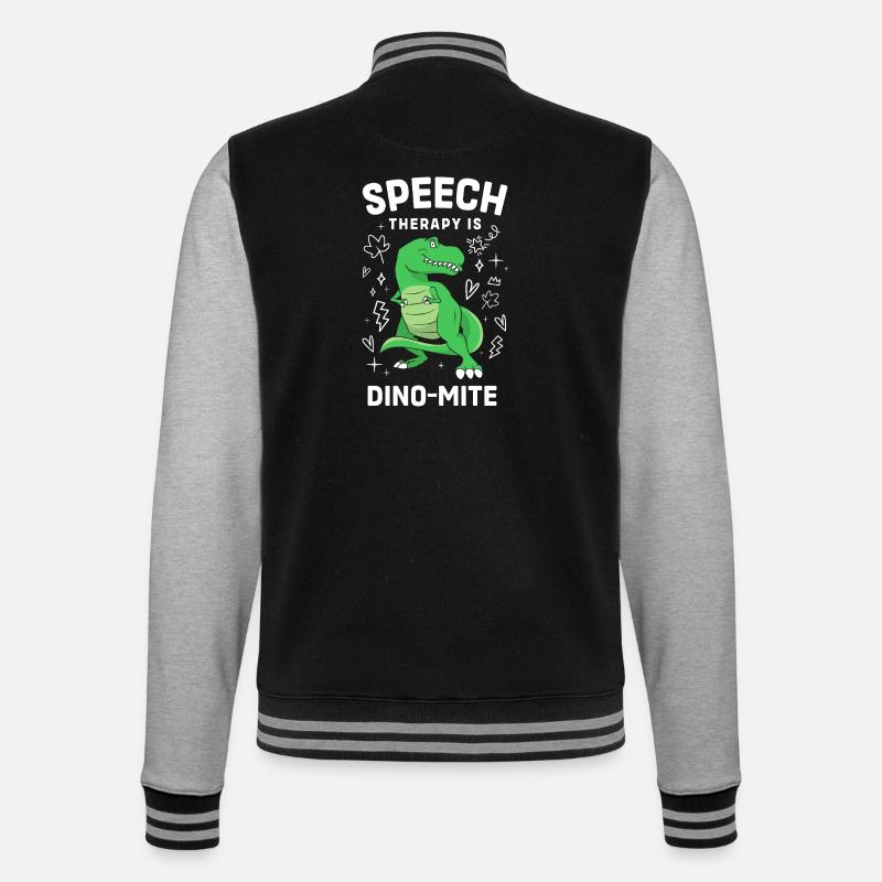 Logopädie Sprachtherapeut Logopäde - College-Sweatjacke - Schwarz/Grau meliert