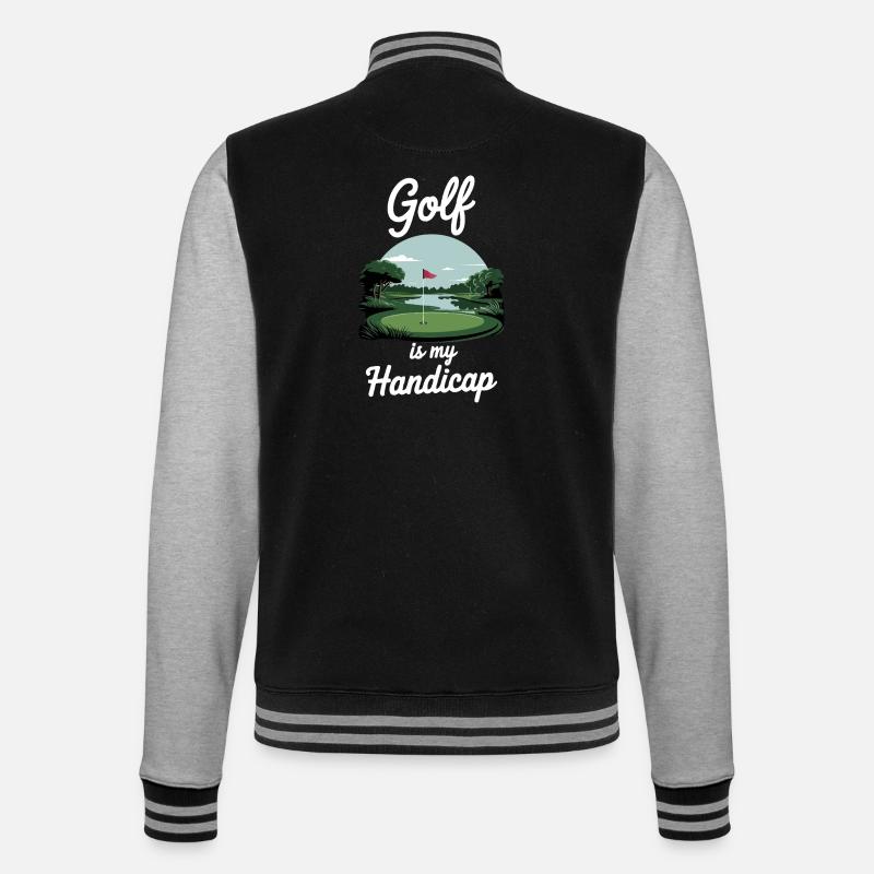 Le golf est mon handicap - Veste Teddy - noir/gris chiné