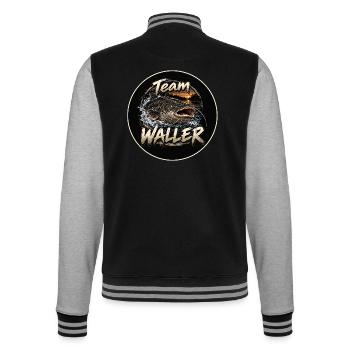 Team Waller - College-Sweatjacke - Schwarz/Grau meliert - Hinten - Marisol (170cm)