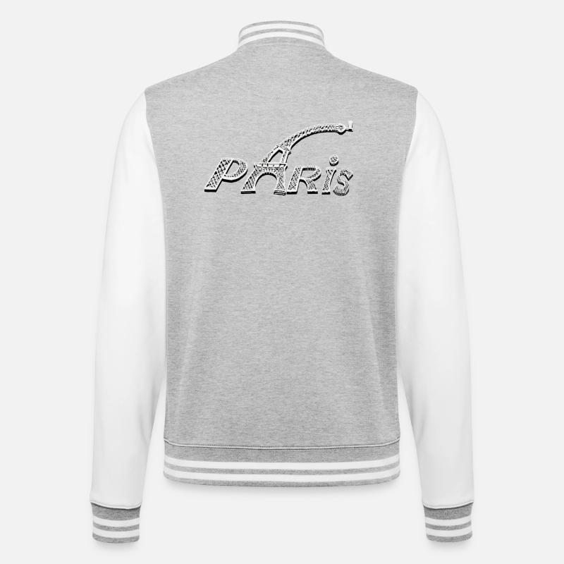 PARIS CREATION LOUIS RUNEMBERG ADAGP - Veste Teddy - gris chiné / blanc
