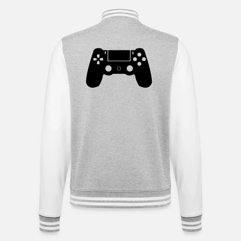 Controller - College Sweat Jacket - heather grey/white