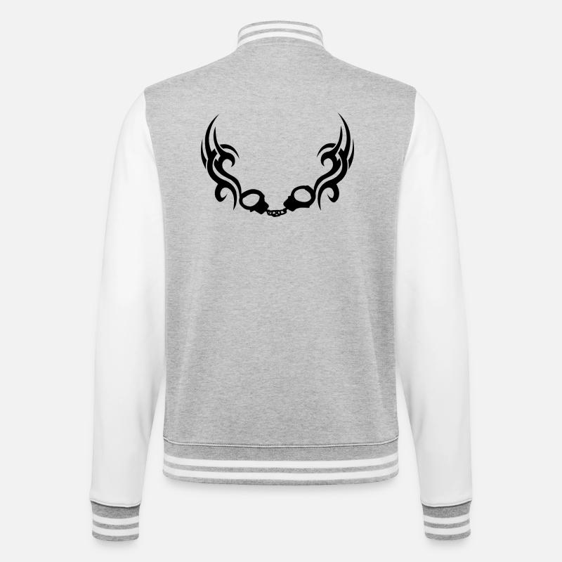 Hand-schellentrible - College Sweat Jacket - heather grey/white