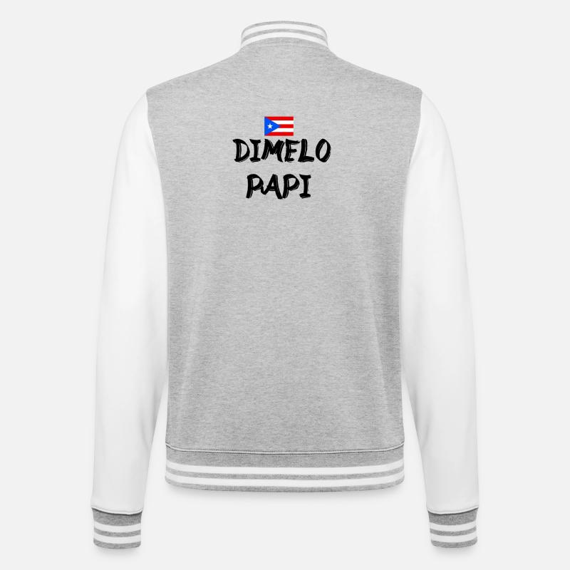 Dimelo Papi Latino - Veste Teddy - gris chiné / blanc
