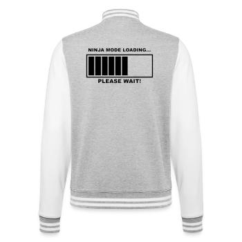 Ninja-Modus wird geladen, bitte haben Sie Geduld.b. # - College-Sweatjacke - Grau meliert/Weiß - Hinten - Marisol (170cm)