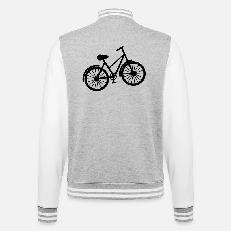 bicycle - College Sweat Jacket - heather grey/white
